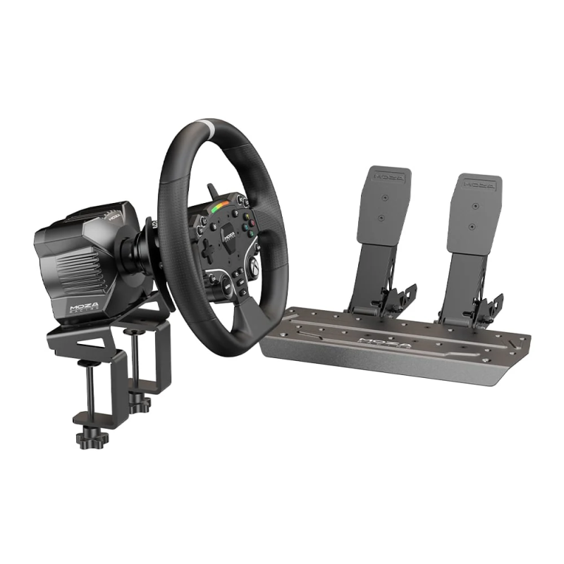 Bộ vô lăng Moza R3 Racing Simulator 2 pedals Bundle dùng cho Xbox và PC